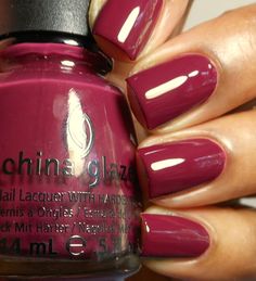 China Glaze Purr-Fect Plum China Glaze Nail Polish, On Safari, Colorful Nail Designs, I Love Nails, China Glaze, Manicure Y Pedicure, Fabulous Nails, Nail Polish Colors