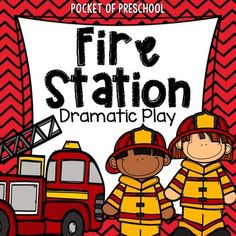 a fire station dramatic play for kids