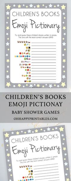 the children's book emoj dictionary is shown in two different colors and sizes