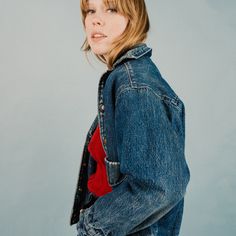 Oversized Denim Jacket, Jewelry And Accessories, Cropped Denim, Denim Outfit