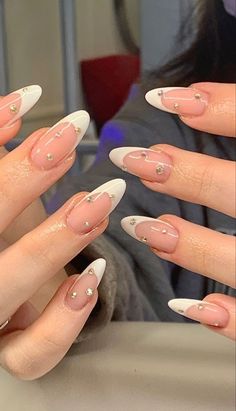 Uñas Acrilicas, Nature Tattoos, Classy Nails, Acrylic Nail Designs, Nail Manicure, Trendy Nails, Almond Nails