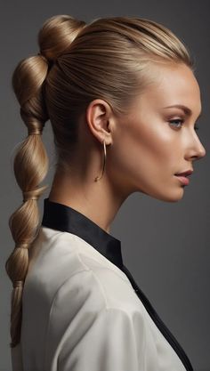 40 Sleek Ponytail Hairstyles to Add a Touch of Elegance to Your 2024 Look Bridesmaid Slicked Back Ponytail, 2024 Ponytail Hairstyles, High Ponytail Hairstyles Wedding, Creative Ponytails, Simple Back To School Hairstyles, High Fashion Hairstyles, Sleek High Ponytail, Grad Hairstyles, Hair Styles For Men