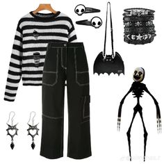 Fnaf Movie Outfit, Fnaf Bonnie Outfit, Sun And Moon Fnaf Inspired Outfits, Chica Inspired Outfits Fnaf, Fnaf Clothes Outfits, Fnaf Themed Outfits, Marionette Outfit, Puppet Outfit