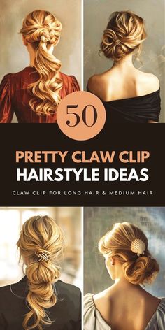 Stay on-trend with 50+ claw clip hairstyles ideas for 2025. Perfect for messy and easy looks, long hair, short hair, and small accessories. Save this pin to your "Trending Hairstyles" board and explore the article for more styles.