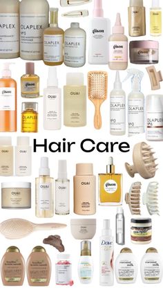 Clean Girl Hair Products, Aesthetic Haircare Products, Hair Products For Straight Hair, Wavy Hair Care, Korean Beauty Products, Perfect Skin Care Routine