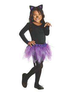 Kids' Cat Costume - costumes.com Cat Girl Costume, Cat Costume Kids, Cat Dressed Up, Baby Kostüm, Cat Halloween Costume, Cat Costume, Ballerina Girl, Toddler Halloween Costumes, Toddler Costumes