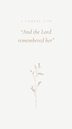 a white book cover with an image of a plant and the words, and the lord remembers