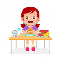 Flashcards For Kids, Petite Section, Kids App, Cartoon Clip Art, Preschool Kids, Illustration Character Design, Eating Healthy, Happy Kids, Cartoon Kids