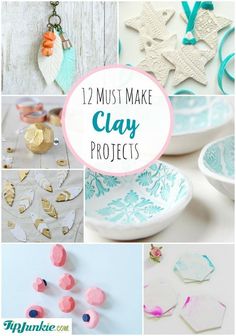 twelve must make clay projects that are easy and fun to do with clay, paint, and paper