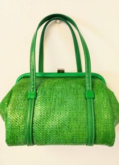 Vintage 1960s Green Mini Bag Handbag /Pocketbook/ Purse/ Small/ Mod MCM Rare Retro Green Shoulder Bag Satchel, Retro Green Shoulder Satchel, Retro Green Bag With Removable Pouch, Vintage Green Shoulder Bag For Shopping, Vintage Green Shoulder Bag For Daily Use, Retro Green Satchel Shoulder Bag, Retro Green Bags For Errands, Green Retro Shoulder Bag For Shopping, Green Retro Bags For Errands