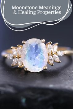 Moonstone is usually colorless to white, transparent or translucent, and is named for its special moonlight effect. Known as the lover's stone, moonstone is a symbol of friendship and love, making it a perfect gift for a loved one; it is also the June birthstone, symbolizing love, passion, and inner growth.