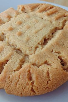 a close up of a cookie on a plate