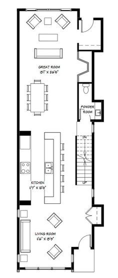 the floor plan for an apartment with two bedroom and one bathroom, including a living room