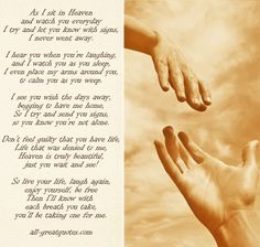 two hands reaching out towards each other in front of a sky background with words written below