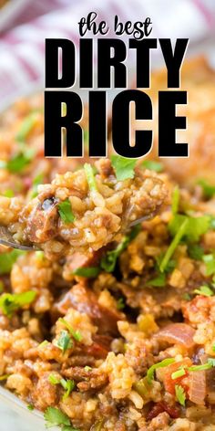 the best dirty rice recipe with bacon and cilantro