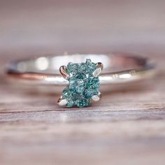 Raw Ocean Green Diamond Ring | Tribal | Bohemian Gypsy Jewelry | Boho Festival Jewellery | Hippie Style Fashion | Indie and Harper Green Diamond Ring, Festival Jewellery, Green Diamond Rings, Ocean Green, Festival Jewelry, Green Diamond, Jewelry Boho, Boho Festival, Bohemian Jewelry