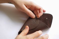 Triangle Leather Pouch Tutorial Diy Leather Gifts