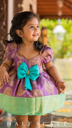 Kids Designer Outfits, Pattu Pavadai, Kids Frocks Design