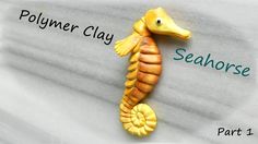 polymer clay seahorse, part 1