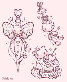 hello kitty coloring pages for kids with pictures to color and learn how to draw them