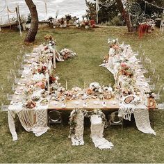 the instagram page for instagram com shows an image of a table set up with flowers and chairs