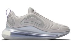 Nike Womens WMNS Air Max 720 SE 'Vast Grey' Vast Grey/Metallic Platinum/Purple Agate BV6484-002 Air Max 90 Premium, Orange Camo, Air Max 720, Bleached Denim, Purple Agate, Recycled Canvas, Nike Womens, Air Max 1, Air Max