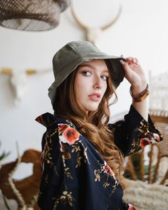 This hat is super cute, lightweight, and easy to carry around with you! #lovemyleto Adjustable Fit Wired structure100% Cotton Imported Style Bucket Hat, Cotton Bucket Hat, Sorority Rush Dresses, Bachelorette Dress, Casual Bodysuit, Bridal Shower Dress, Urban Street Style, Western Boho, Jumpsuit Shorts Rompers