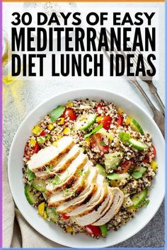 30-Day Mediterranean Diet Meal Plan for Weight Loss Easy Mediterranean Dinner, Mediterranean Dinner Recipes, Diet Lunch Ideas, Good Pasta, Mediterranean Dinner, Mediterranean Diet Recipes Dinners, Best Pasta Dishes, Mediterranean Diet Meal Plan, Meat Lover