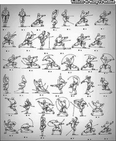 an image of various poses and postures for people to do in the gym or at home