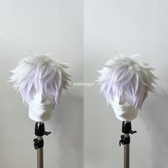 "Satoru Gojo inspired Cosplay Wig  ⚠️Processing times⚠️ Due to a large number of orders, order processing may take up to 20 weeks from the order date. Etsy item listings are only able to show 10 weeks for processing. That processing time period cannot be guaranteed at the moment. Please be advised before ordering.  Please read the terms and conditions and information below before messaging or ordering :) You accept these terms through your use of our services.  You can see our portfolio at: http Styrofoam Head, 20 Weeks, Male Character, Costume Collection, Hair Reference, Cosplay Makeup, Cosplay Dress, Time Period