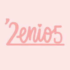 the word zero is written in pink on a light pink background