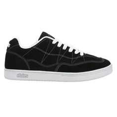 The Etnies Snake is a retro style that has the classic etnies silhouette. Cruising the mall, rocking baggie jeans and puffy shoes with that stylized "E" - some things should never change and the best trends from the early 2000s are back! Size: 9.  Color: Black.  Gender: male.  Age Group: adult. Puffy Shoes, Baggie Jeans, Etnies Shoes, Holiday Trends, Never Change, Athletic Sneakers, Early 2000s, White Shoes, Christmas Shopping