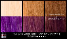 See how Violet Night comes out on different shades of blonde, here. #VioletNight #ManicPanic #ManicPanicJapan #Purplehair