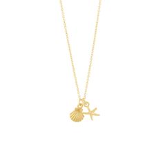 Gold Dipped Shell & Starfish Pendant Necklace Made Of Brass Lobster Clasp Closure 16” Length Starfish Pendant, Starfish Necklace, Gold Dipped, Starfish, Womens Jewelry Necklace, Gold Jewelry, Shells, Gold Necklace, Brass