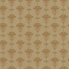 a brown and red wallpaper with flowers on it's backgroung