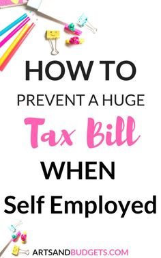 a pile of tax bills with the words how to prevent a huge tax bill when self - imposed