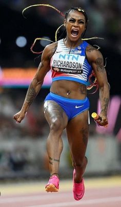 Shacarri Richardson Wallpaper, Shacari Richardson, Shacarri Richardson Running, Athletics Quotes, Track Athletes, Track And Field Sports, Athlete Quotes, Sports Attire