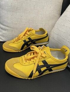 Pinterest Mexico 66 Yellow, Onitsuka Mexico 66, Dream Sneakers, Happy Shoes, Tiger Mexico 66, Onitsuka Tiger Mexico 66, Mexico 66, Yellow Sneakers, Lit Shoes