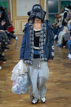 American Sabotage by AWGE Spring 2025 Ready-to-Wear Runway, Fashion Show & Collection Review [PHOTOS] Layering Outfits Men, Diy Clothes And Shoes, Denim Jeans Fashion, Men Streetwear, Layered Fashion, Layering Outfits