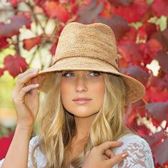 Women's Malibu Sun Hat – Wallaroo Hat Company Gold Fedora With Curved Brim For Beach, Gold Curved Brim Fedora For Beach, Gold Wide Brim Fedora For Beach, Elegant Travel Sun Hat With Curved Brim, Gold Fedora Straw Hat For Kentucky Derby, Gold Fedora Straw Hat For Party, Elegant Straw Hat With Curved Brim For Travel, Elegant Gold Hat Band For Beach, Elegant Wide Brim Boater Hat For Travel