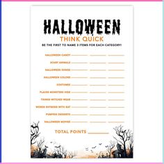 a printable halloween game for kids to play