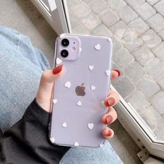 cute iphone xr cases | Polka Heart iPhone Case Cute Love Heart, Jelly Case, Aesthetic Phone Cases, Apple Coloring, Samsung Products, Pretty Iphone Cases, All Iphones, Unique Phone Case, Apple Iphone 5