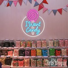 there is a candy store with many different candies