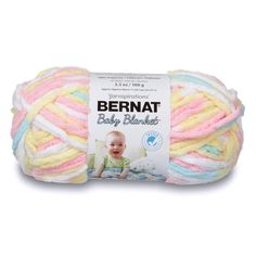 bernat baby blanket yarn in multicolors