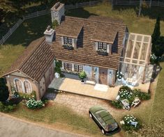 Cottage Blueprints, Sims 2 House, Sims 4 Cottage, Sims Challenge, Die Sims 4, House Plans With Pictures, Sims 4 Expansions