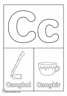 the letter c worksheet for children to learn how to write and draw letters