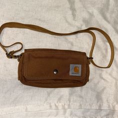 Nwot Carhartt Legacy Women's Essentials Crossbody Bag And Waist Pouch, Carhartt Brown Smoke Free New Excellent Condition Carhartt Crossbody Bag Outfit, Casual Belt Bag With Pockets For Everyday Carry, Casual Everyday Carry Belt Bag With Pockets, Carhartt Womens Bag, Carhartt Bags, Crossbody Bag Carhartt, Shoulder Bag Carhartt, Carhartt Bag, Carhartt Women