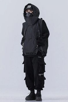 Dystopian Fashion Male, Cyberpunk Outfit Aesthetic, Soft Techwear, Cyberpunk Tactical, Techwear Female, Cyberpunk Aesthetic Outfit, Female Techwear