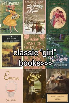 read all of them. now. Classical Book Aesthetic, List Of Classic Books, Good Classic Books, Books To Read To Become Smarter, Classic Books To Read List, Book Character Aesthetic, Whimsical Books, Books To Read For Teens, Girly Books