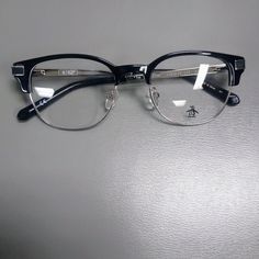 A Modern Twist On A Retro Style. Combination Plastic, Metal Frame. Black And Silver With Demo Lenses The Princeton Eye Size 48mm Bridge 19mm Temple Length 135mm New Glasses Aesthetic, Masculine Glasses, Cute Black Glasses, Black Circle Glasses, Black Glasses Aesthetic, Emo Glasses, Types Of Glasses Frames, Edgy Glasses, Frames For Glasses